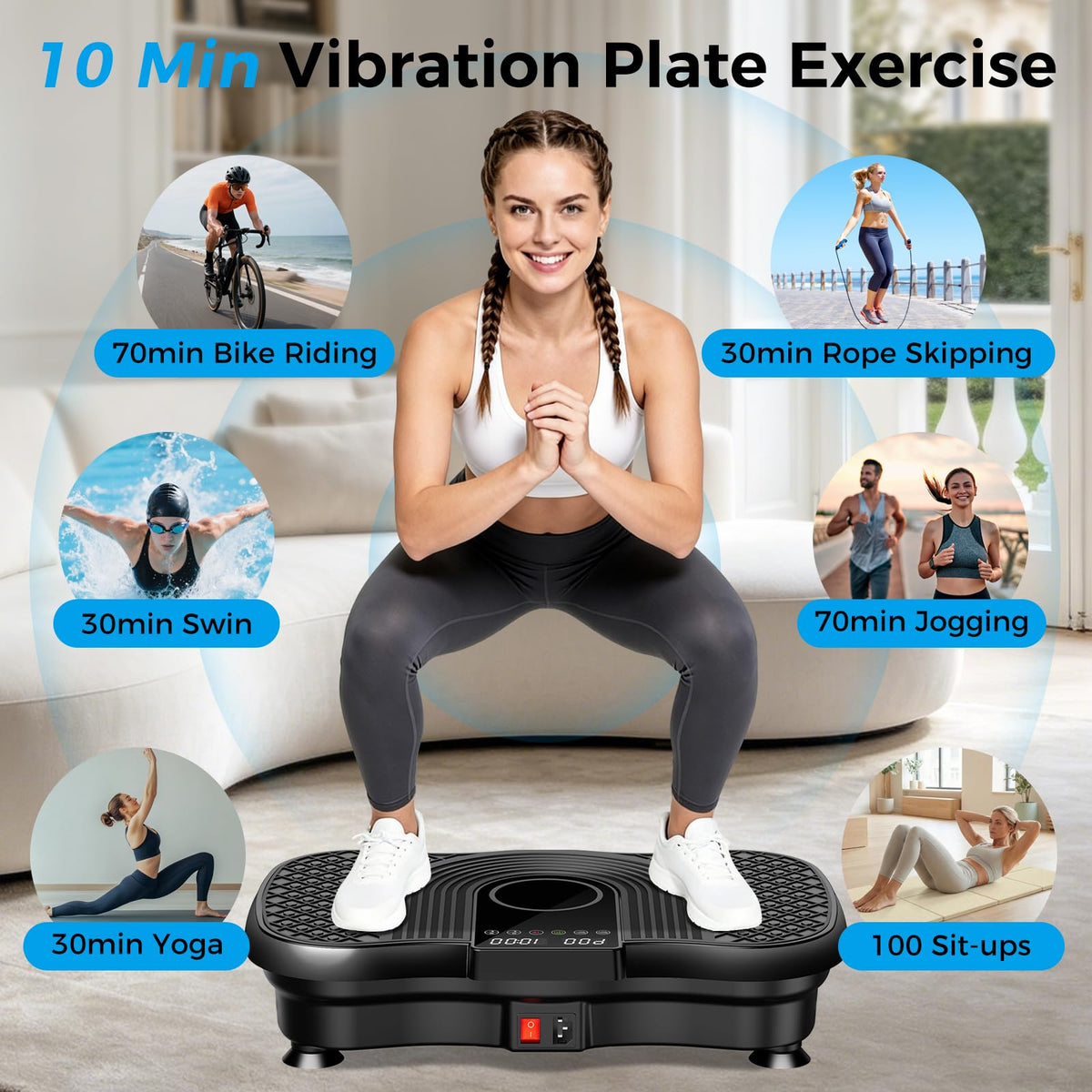 Vibration Plate Exercise Machine 400 Lbs X9995
