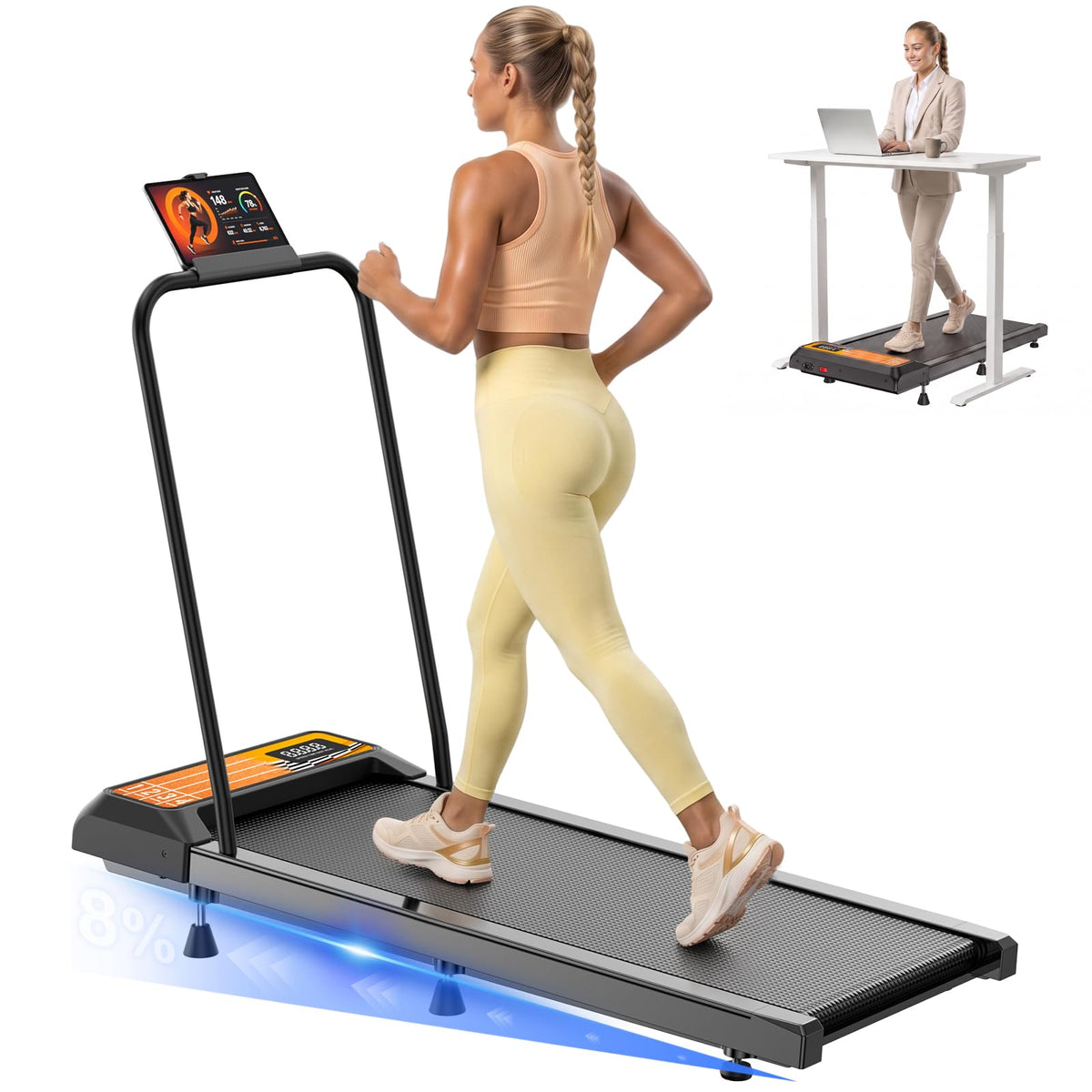 Under Desk Treadmill with Incline U528189