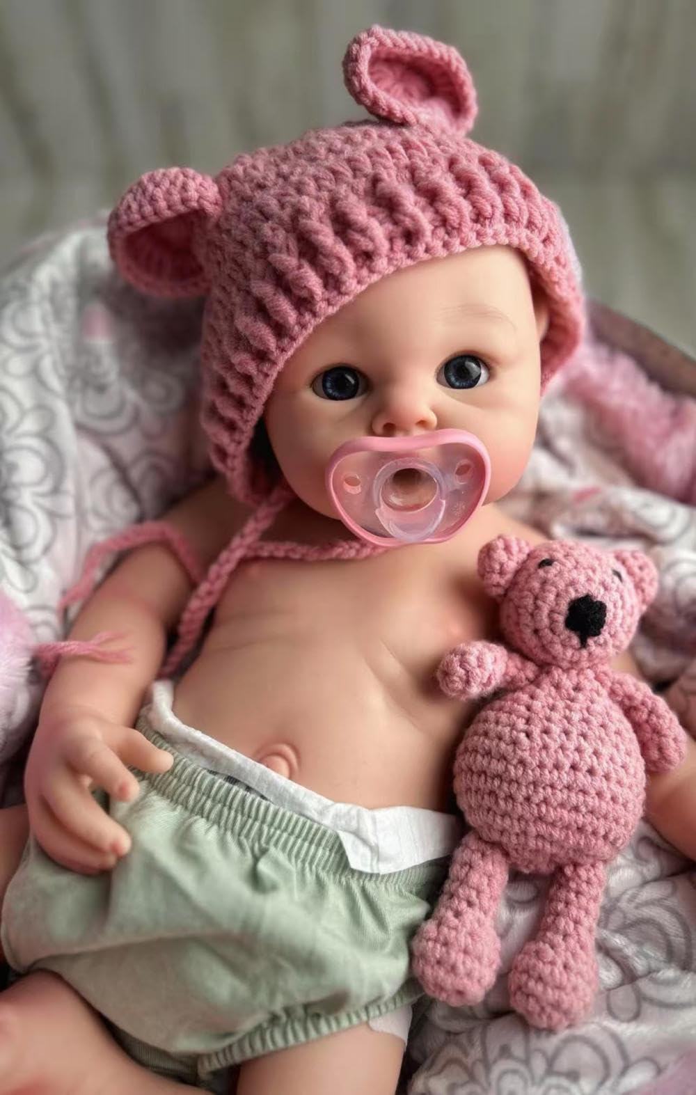 20 Inch 7Lbs Silicone Reborn Baby Dolls Girl L538