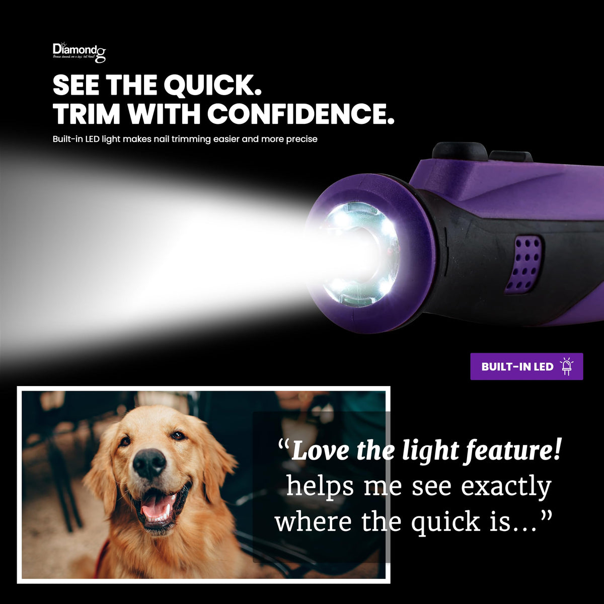 Cordless Dog Nail Grinder with LED Light L460067