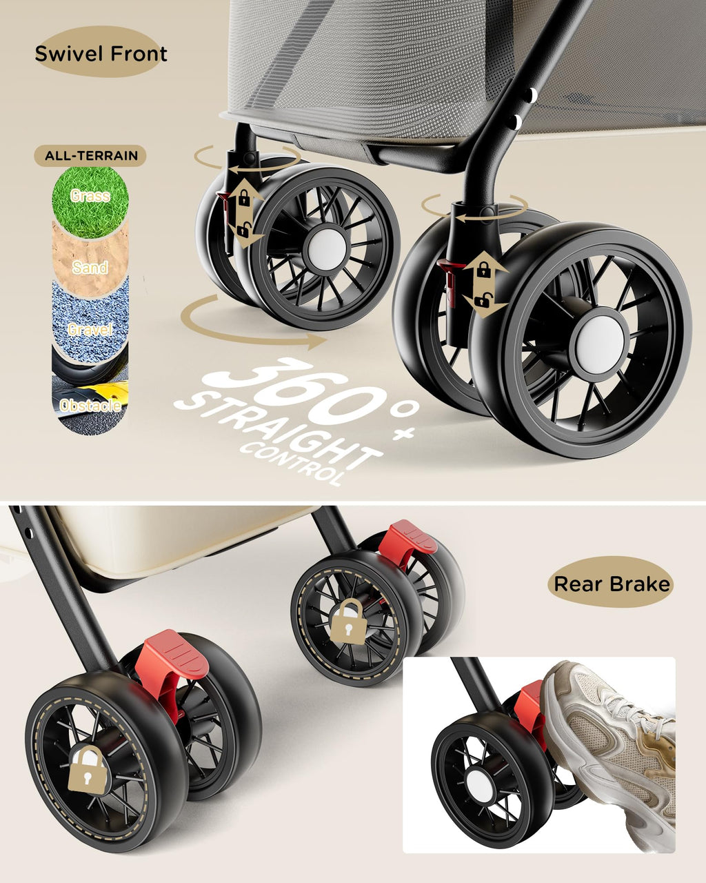 Foldable Pet Stroller Y522