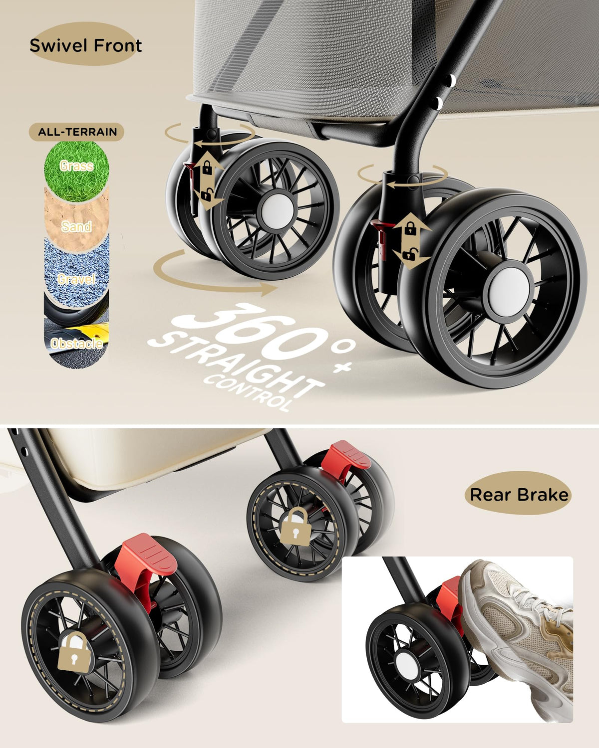 Foldable Pet Stroller Y522
