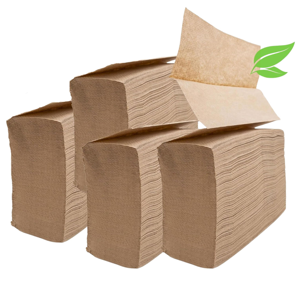 Brown Organic Unbleached Z-Fold Paper Towels E825