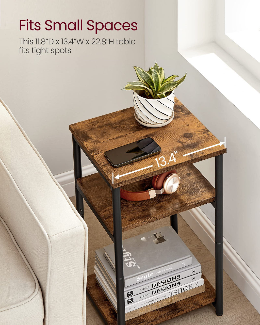 Small Steel Side Table M809