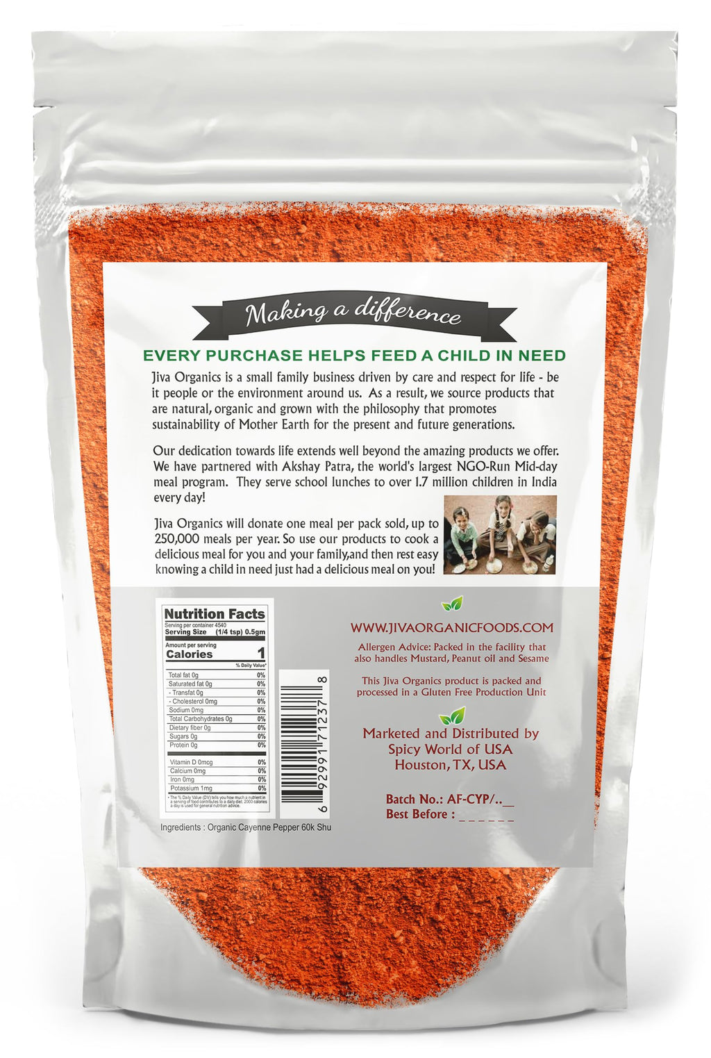 Cayenne Pepper Powder 5 LB Bulk Bag C94046