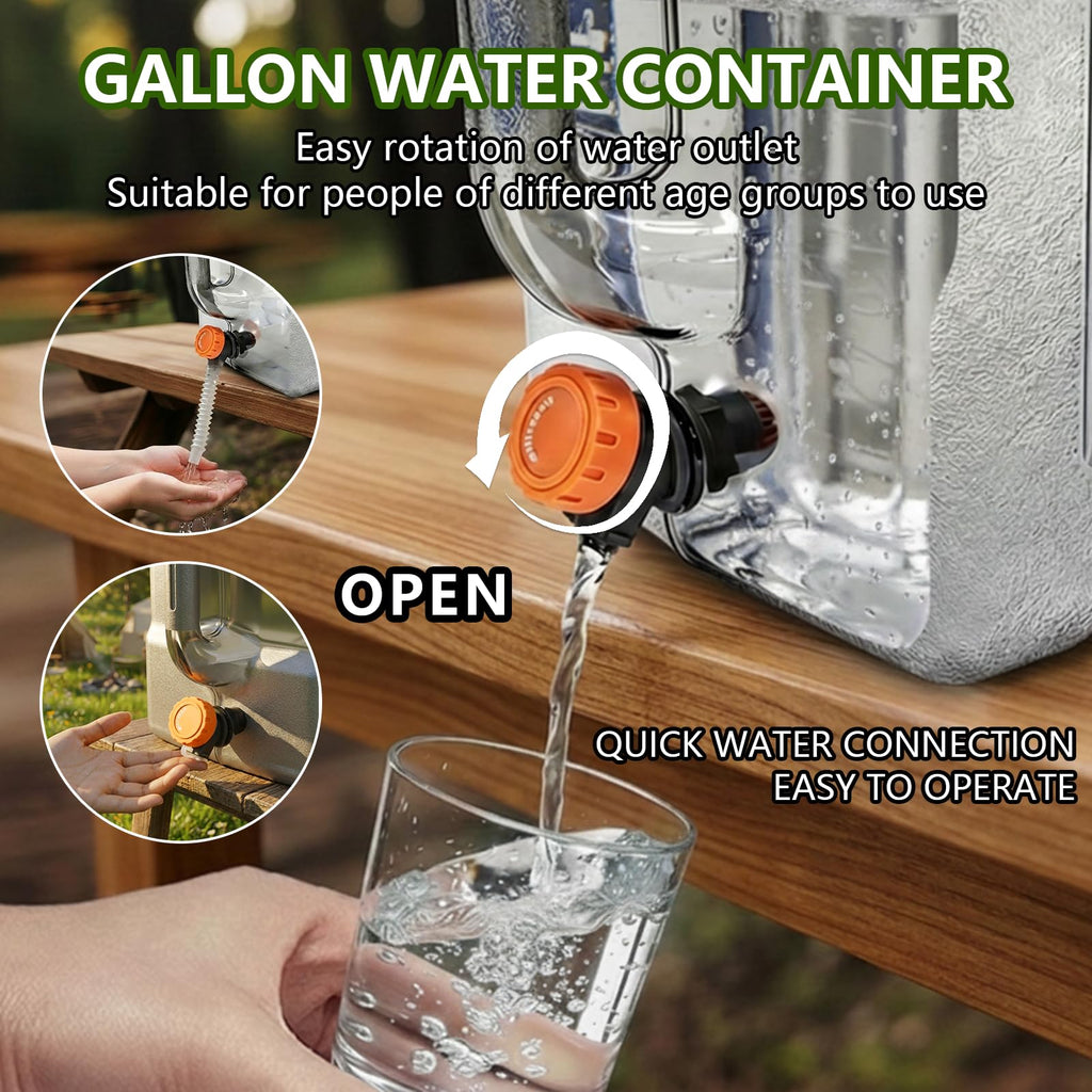 5 Gallon BPA-Free Portable Water Jug with Spigot K183