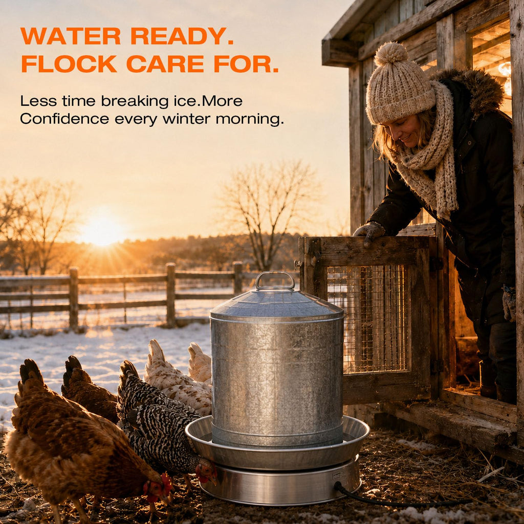 Heated Chicken Waterer 13 Inches W4462