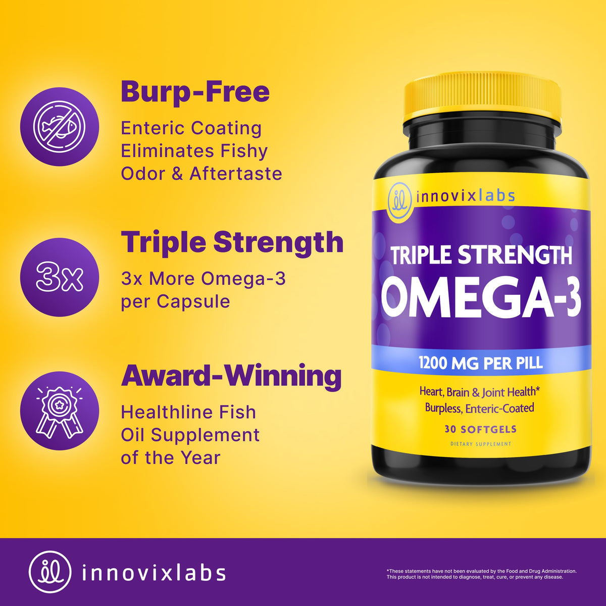 Omega 3 Fish Oil 900 mg EPA DHA Softgels X7703