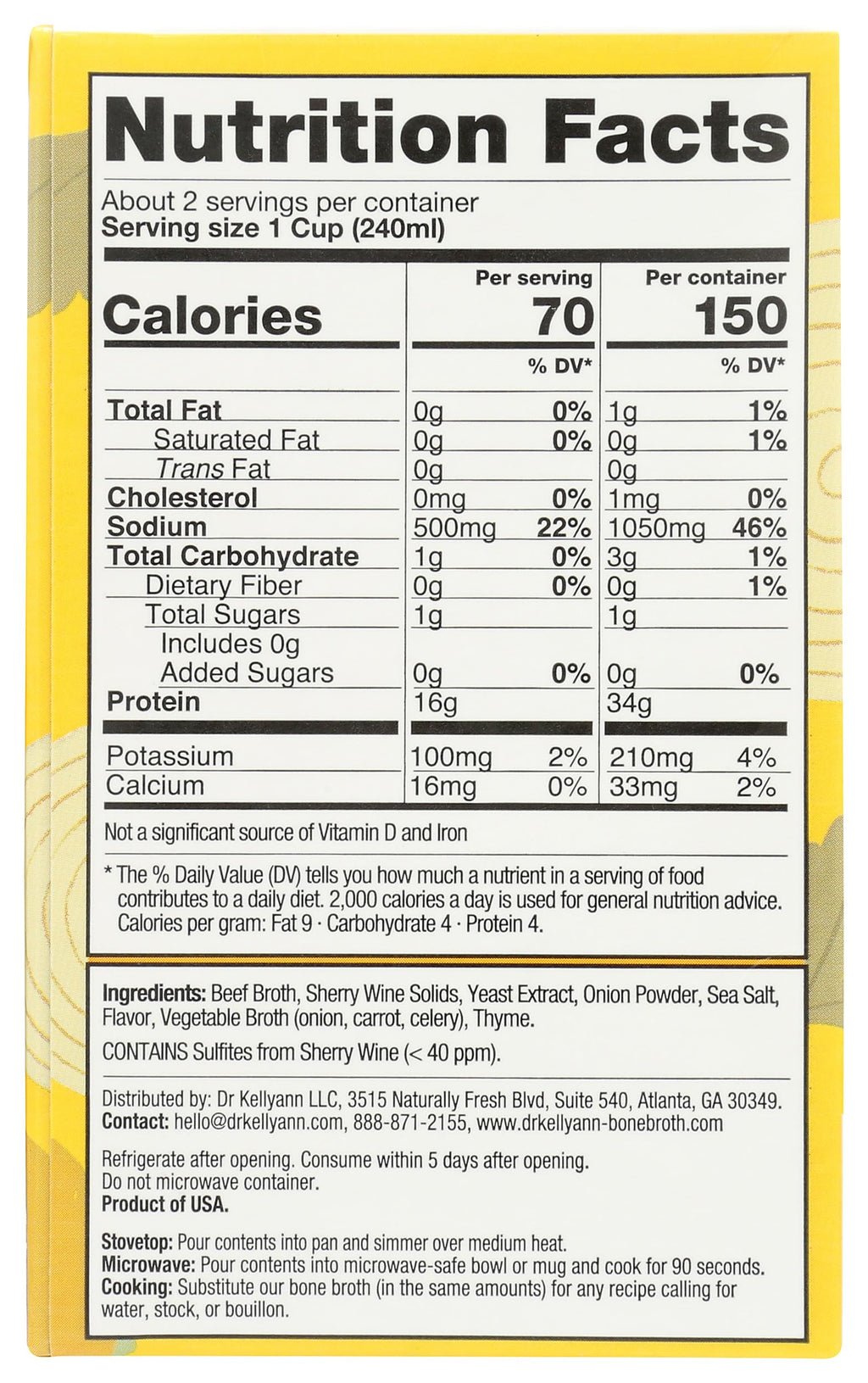 French Onion Bone Broth 16.9 Ounce X19830
