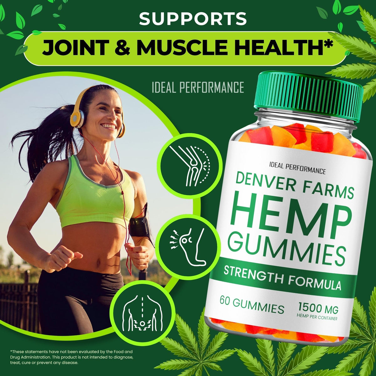 Maximum Strength All Natural Hemp Gummies 60 Gummies B2757