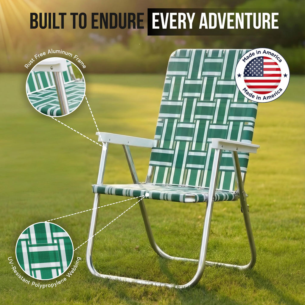 Folding Aluminum Outdoor Patio Lawn Chair M915664