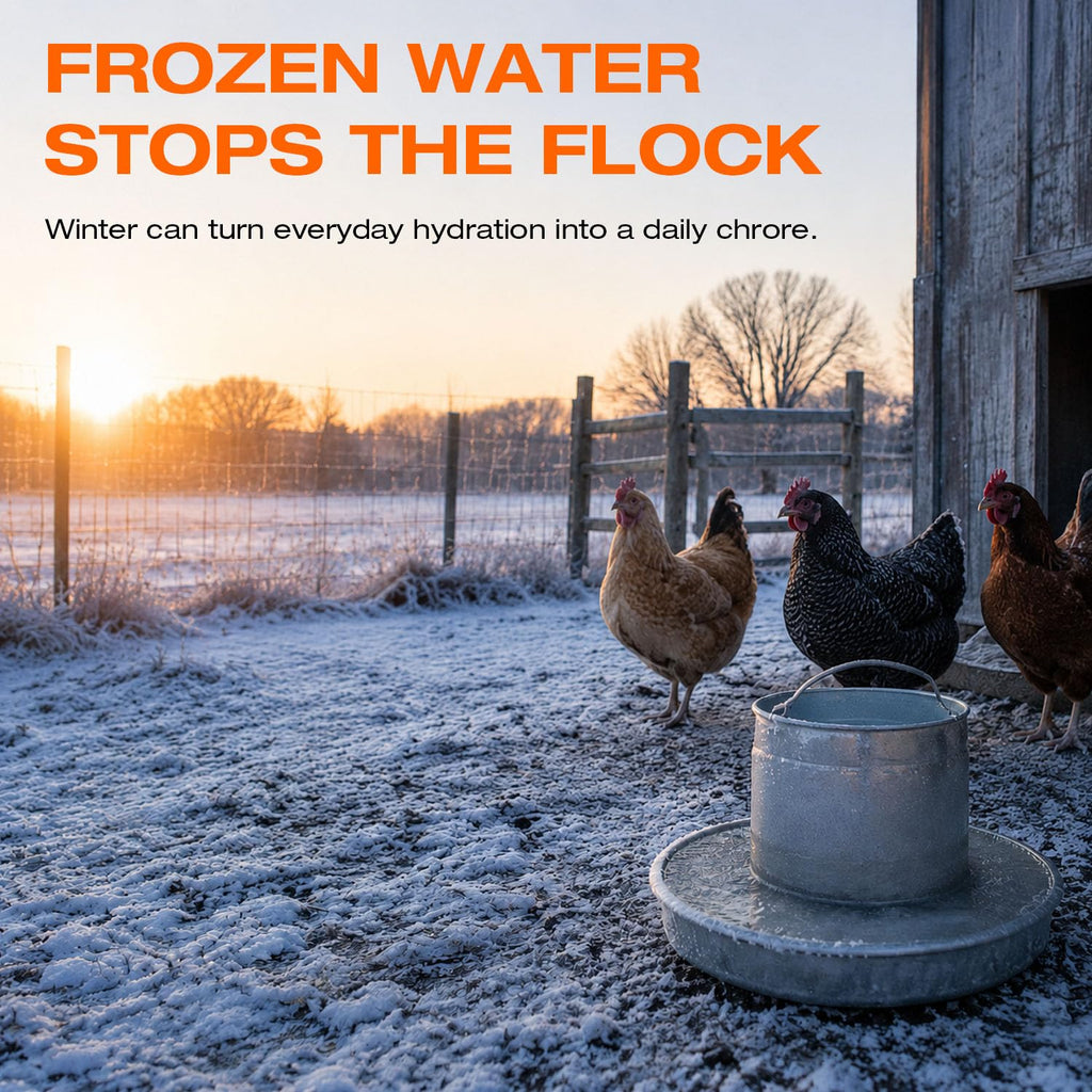 Heated Chicken Waterer 13 Inches W4462