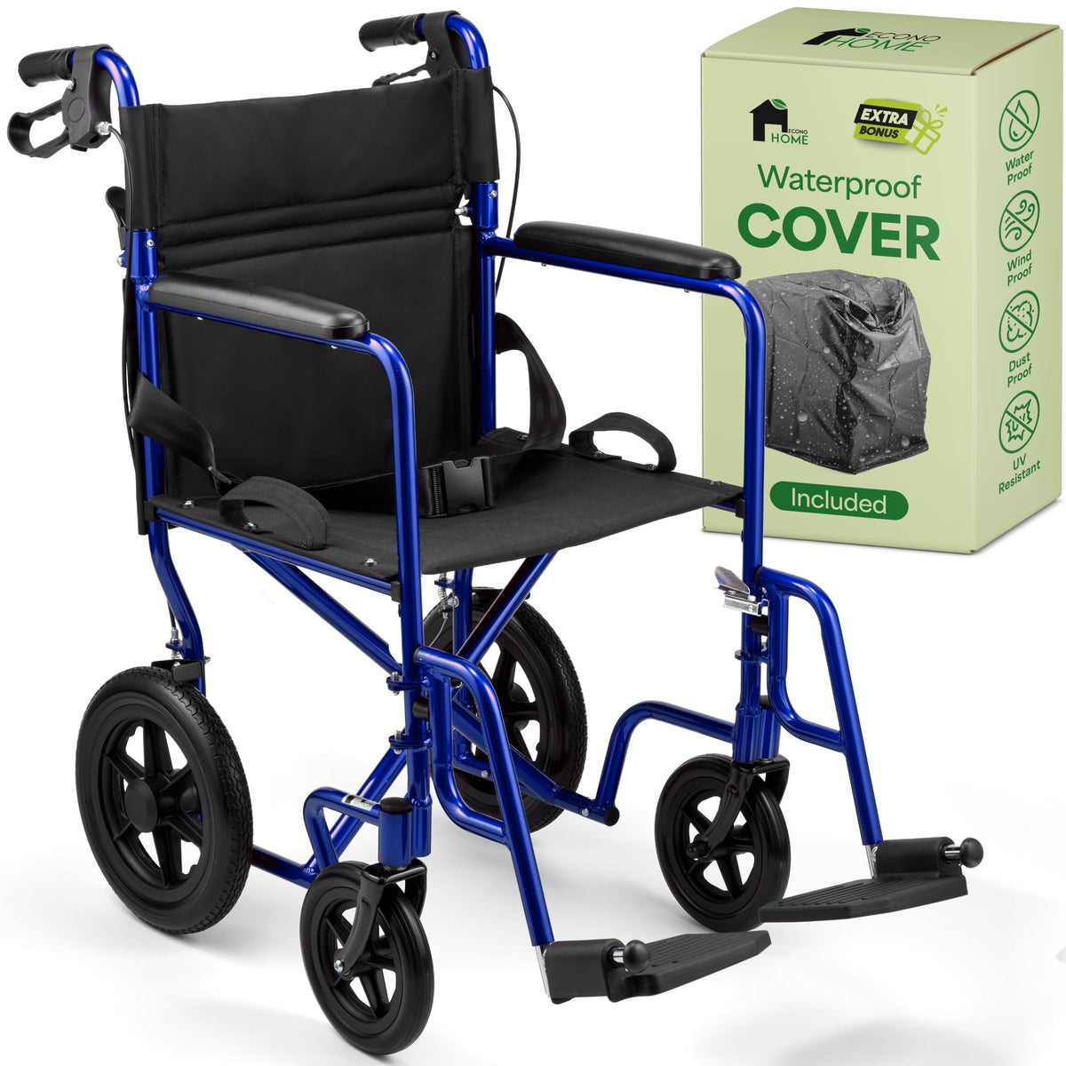 Lightweight Folding Wheelchair with Hand Brakes G410
