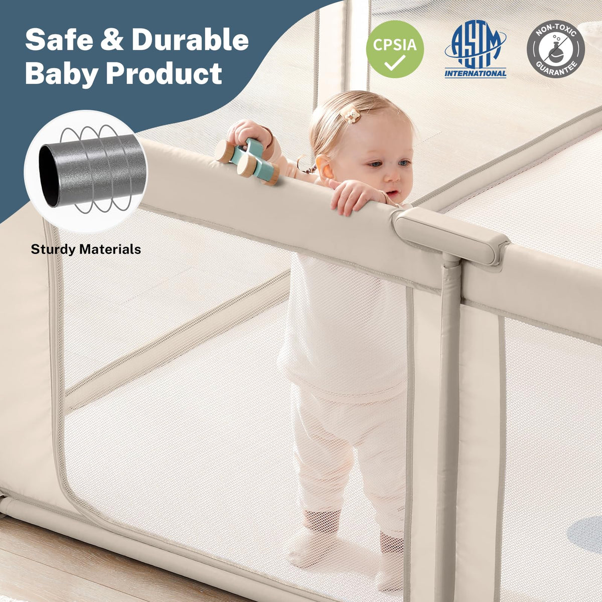 Portable Foldable Playpen with Carry Bag K2782