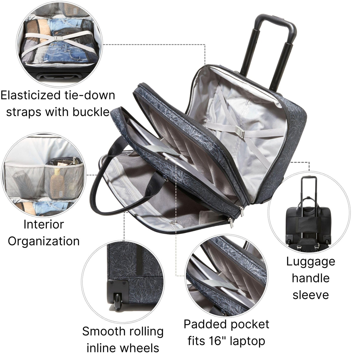 Women's 2 Wheel Tote I392701