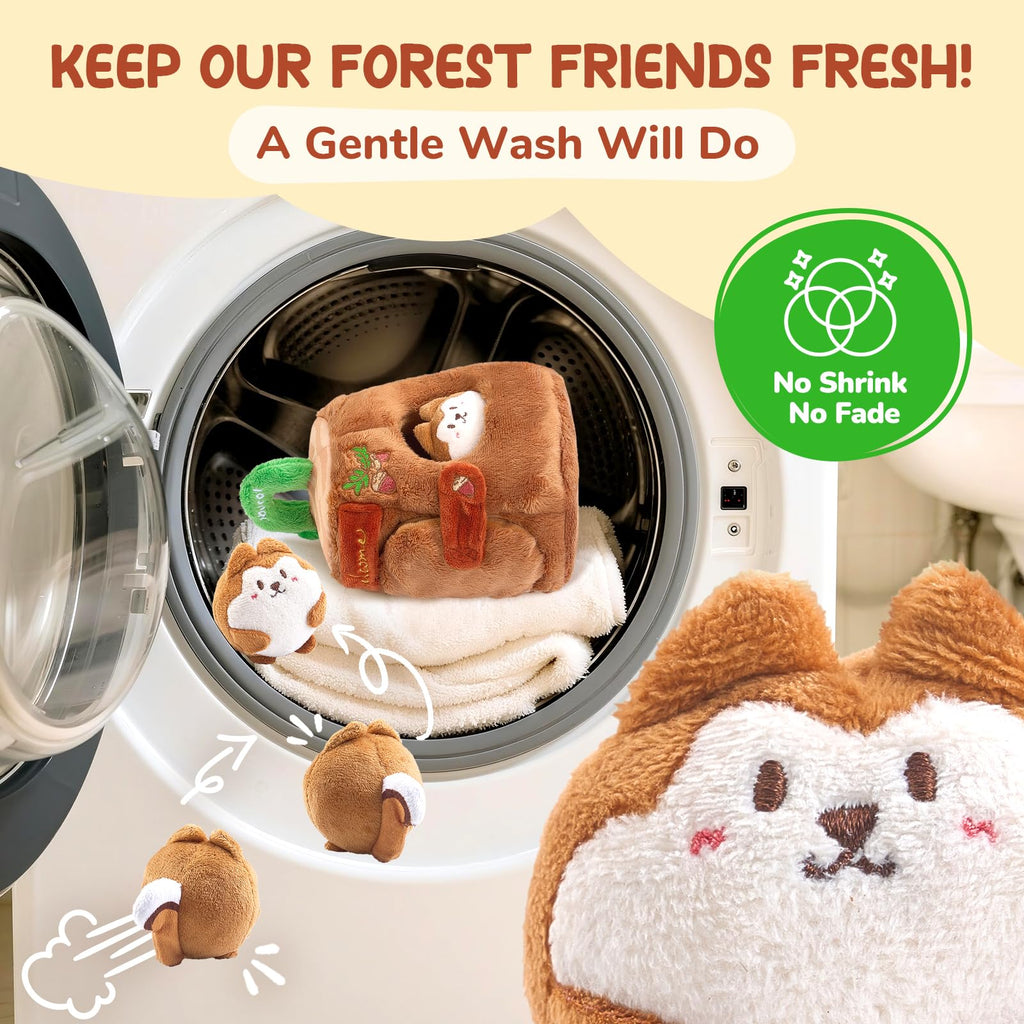Soft Treehouse 5 Sensory Squirrels Rattle T865