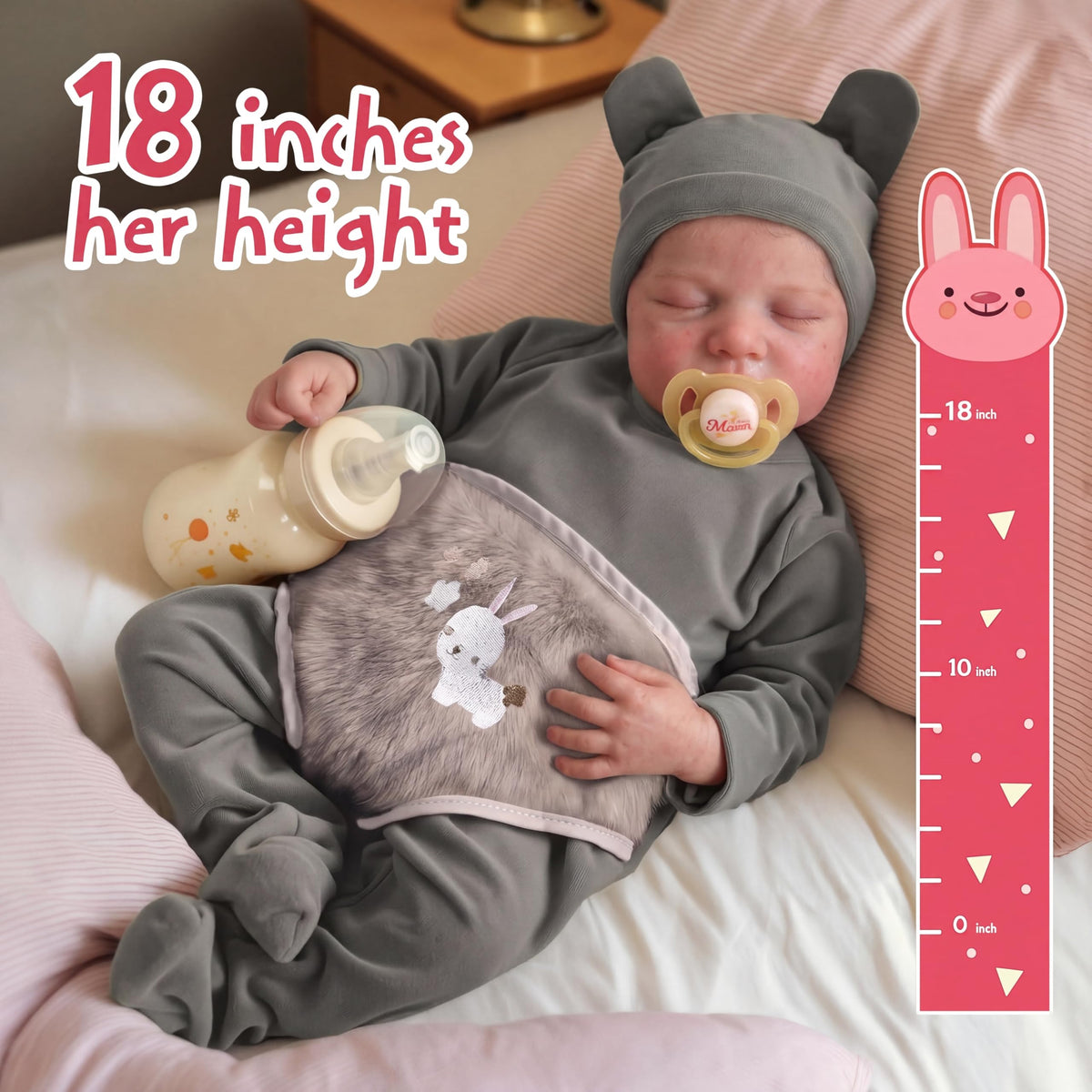 20 Inch Realistic Newborn Baby Doll with Poseable Body X174