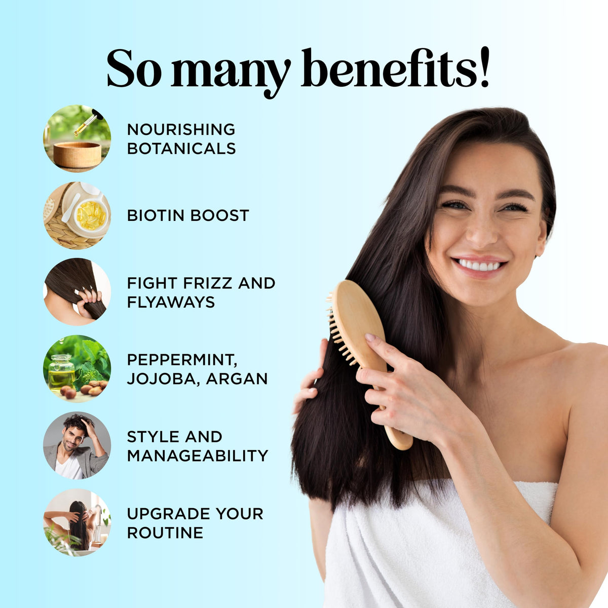 Sulfate Free Biotin Rosemary Peppermint Shampoo and Conditioner Set Q746692