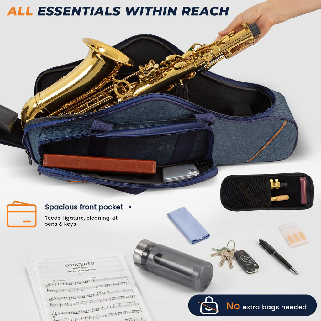 Blue Padded Alto Saxophone Case Q38610