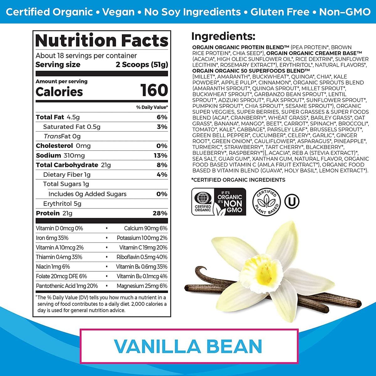 Organic Protein and Greens Powder I614