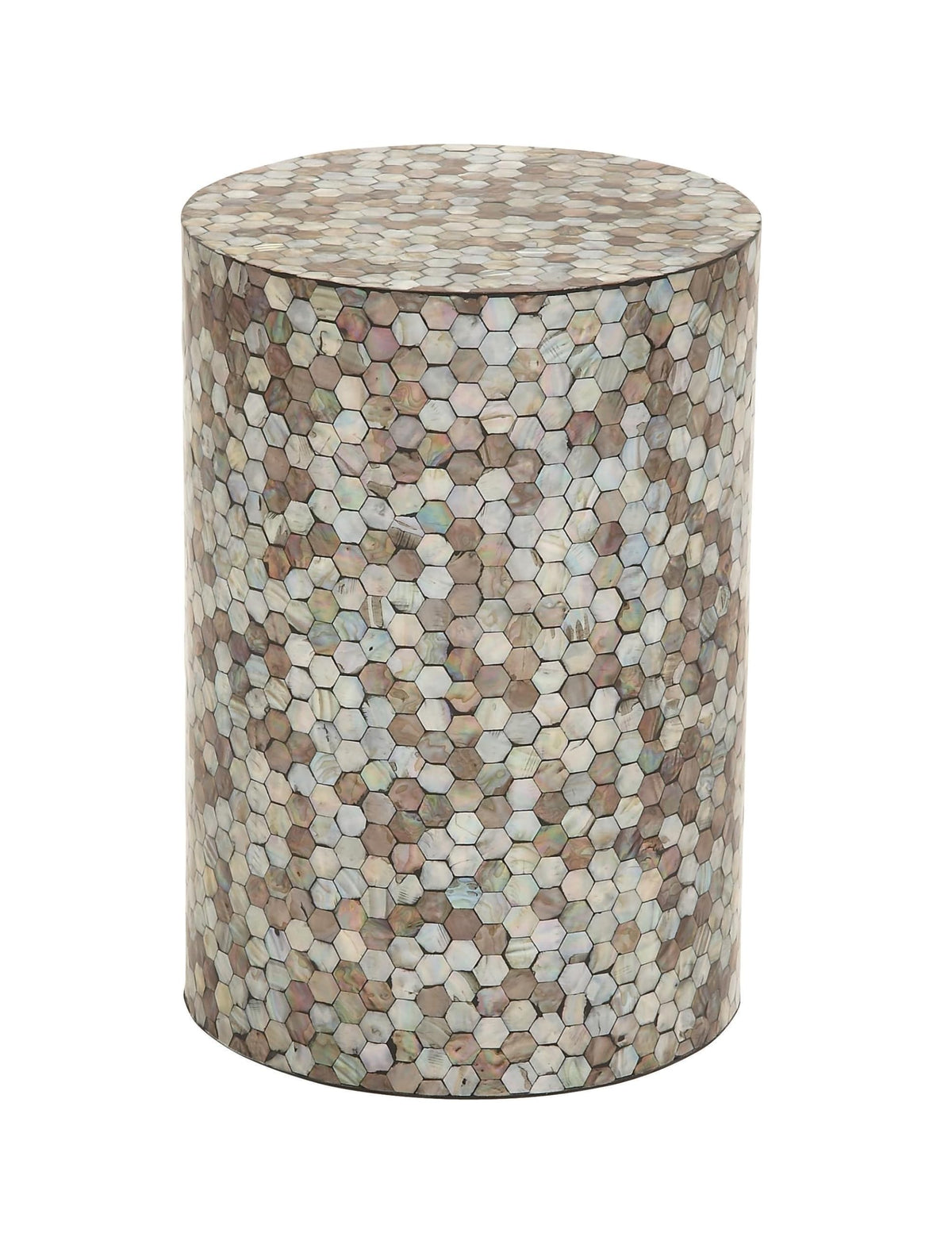 14" x 14" x 20" Multi Colored Mosaic Side Table W6433