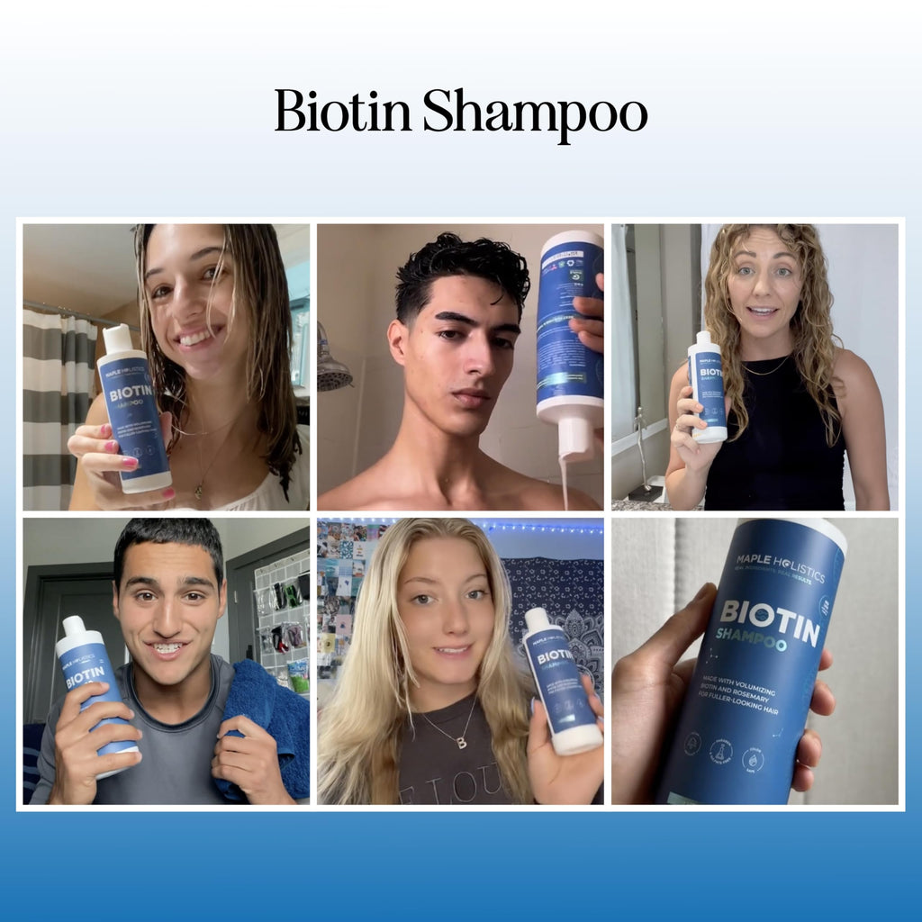 Sulfate Free Biotin Rosemary Peppermint Shampoo and Conditioner Set Q746692