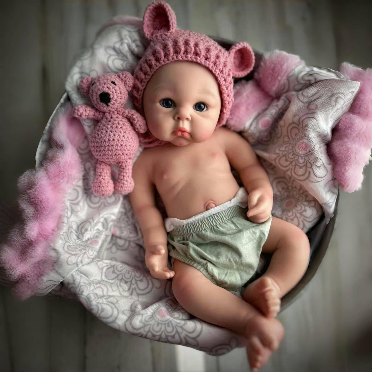 20 Inch 7Lbs Silicone Reborn Baby Dolls Girl L538