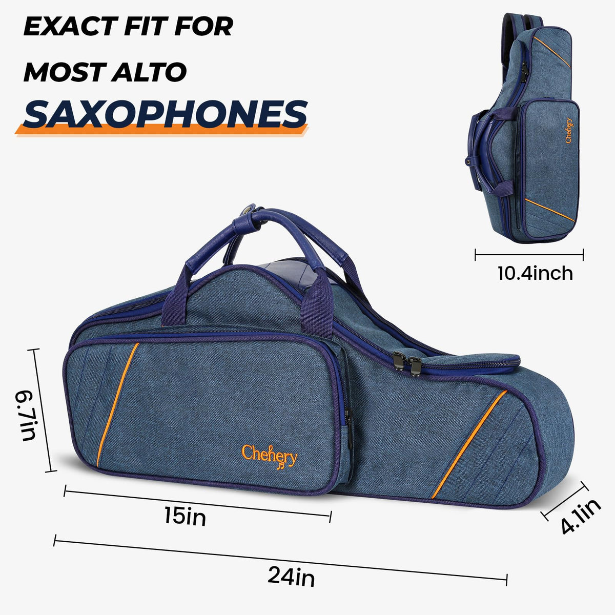 Blue Padded Alto Saxophone Case Q38610