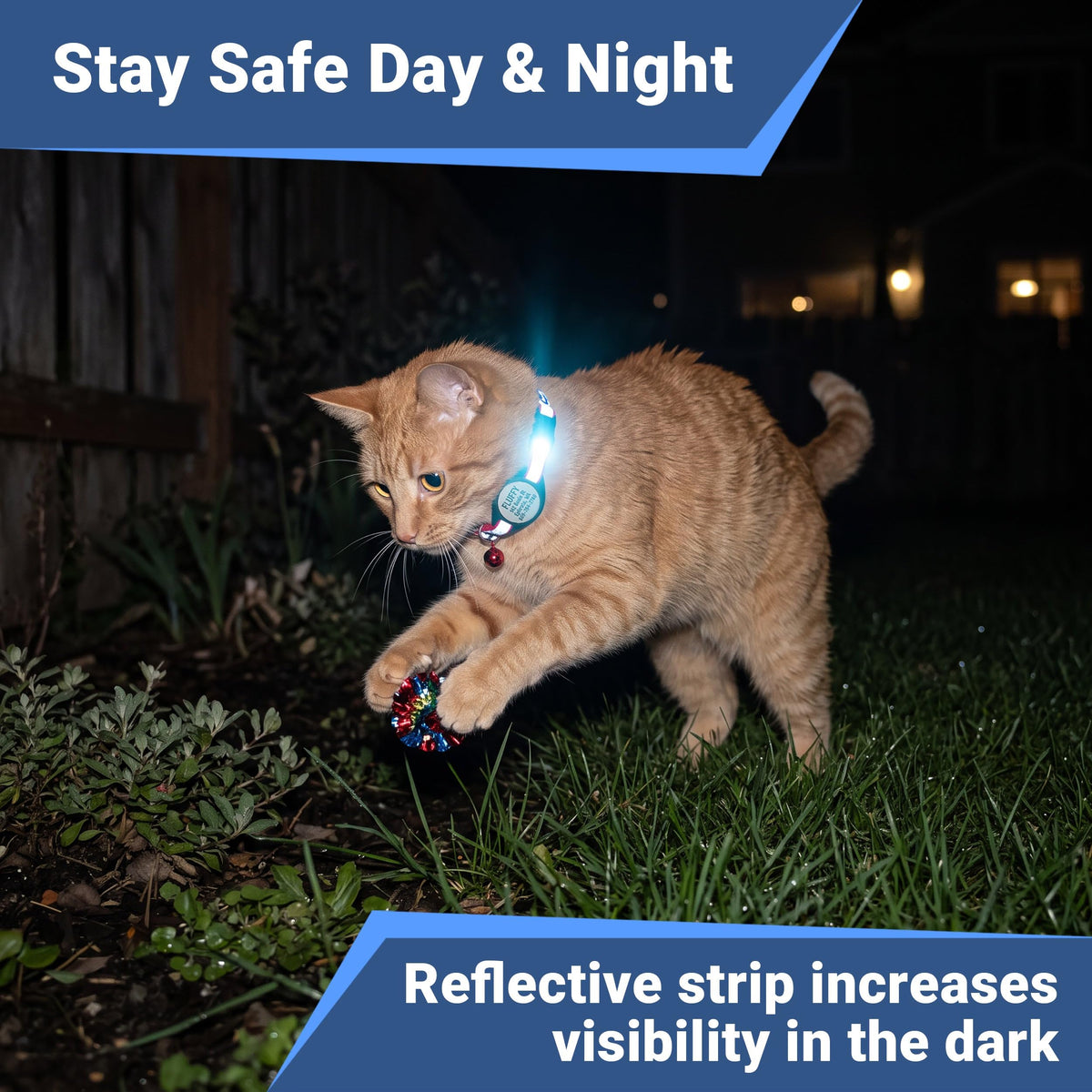 Reflective Breakaway Cat Collar L7627
