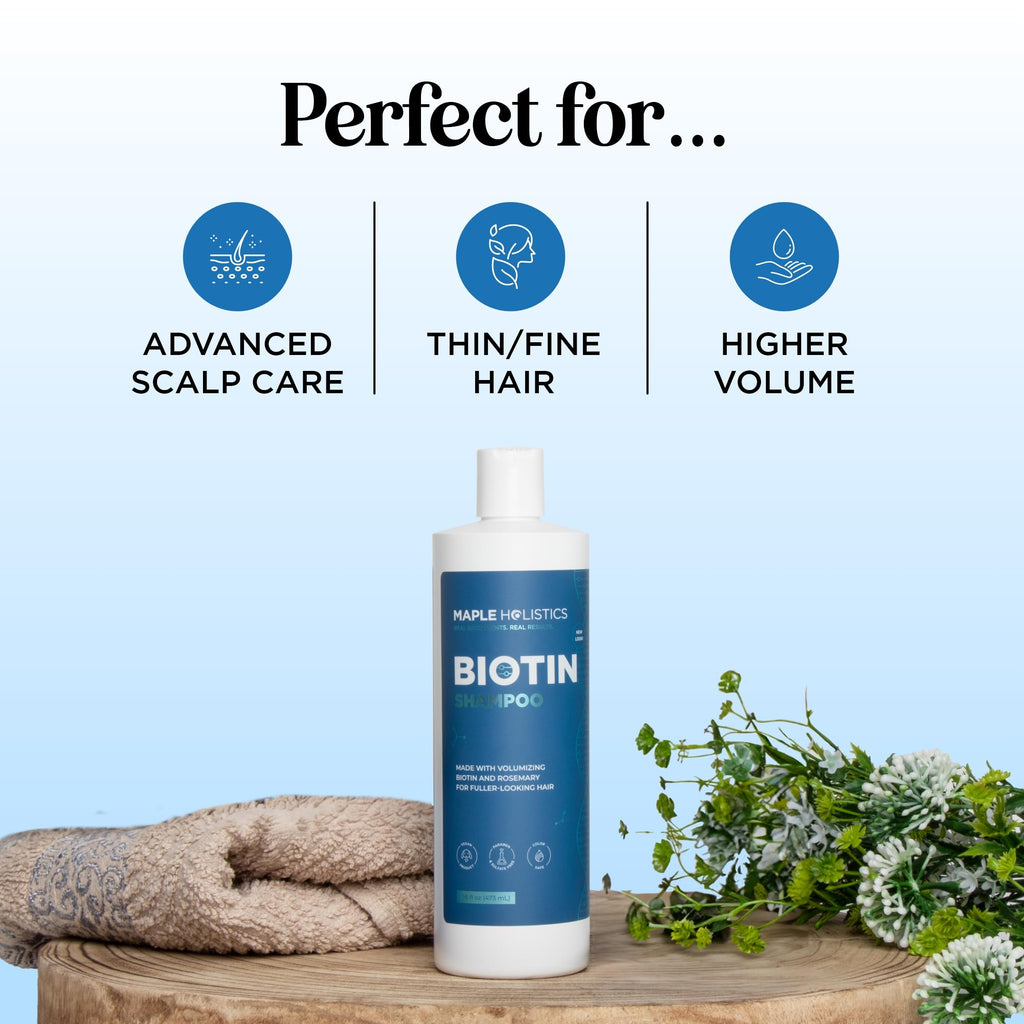 Sulfate Free Biotin Rosemary Peppermint Shampoo and Conditioner Set Q746692