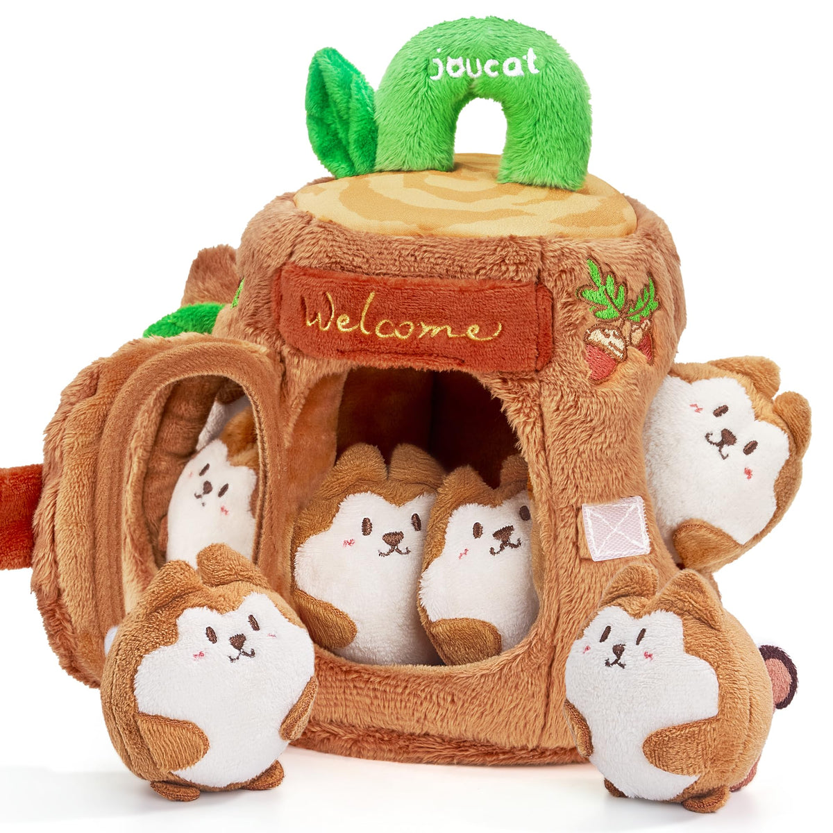 Soft Treehouse 5 Sensory Squirrels Rattle T865