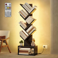 6 Tier Tree Bookshelf with Drawer and LED Lights I408