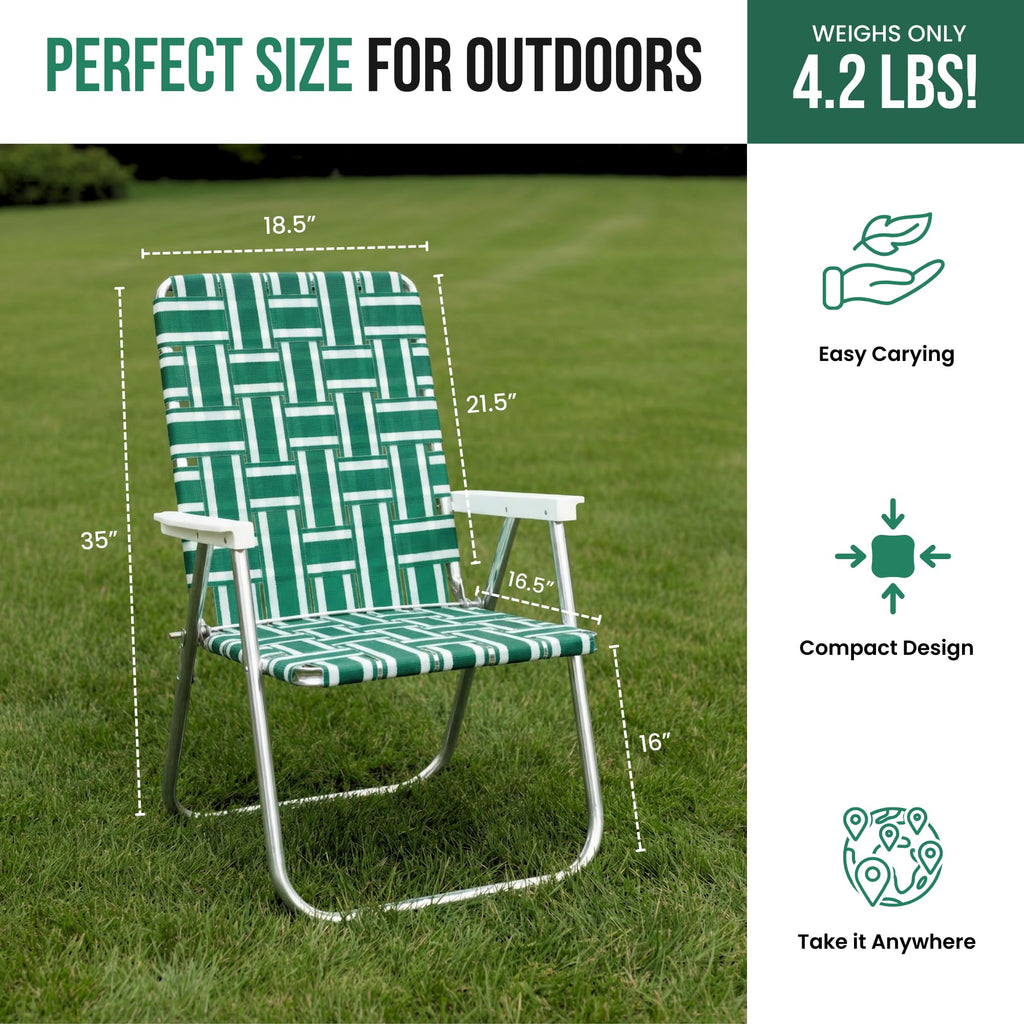 Folding Aluminum Outdoor Patio Lawn Chair M915664
