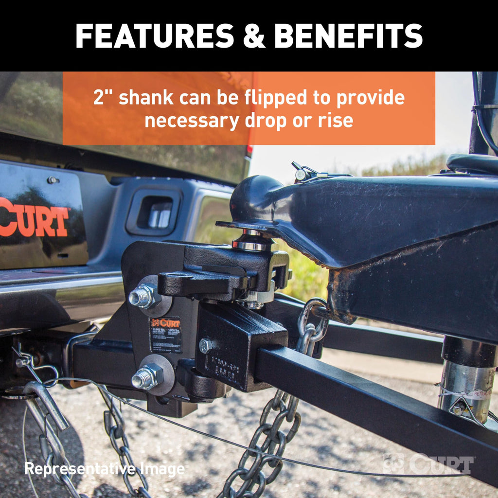 Weight Distribution Hitch, 15,000 lbs., 2-Inch Shank T185