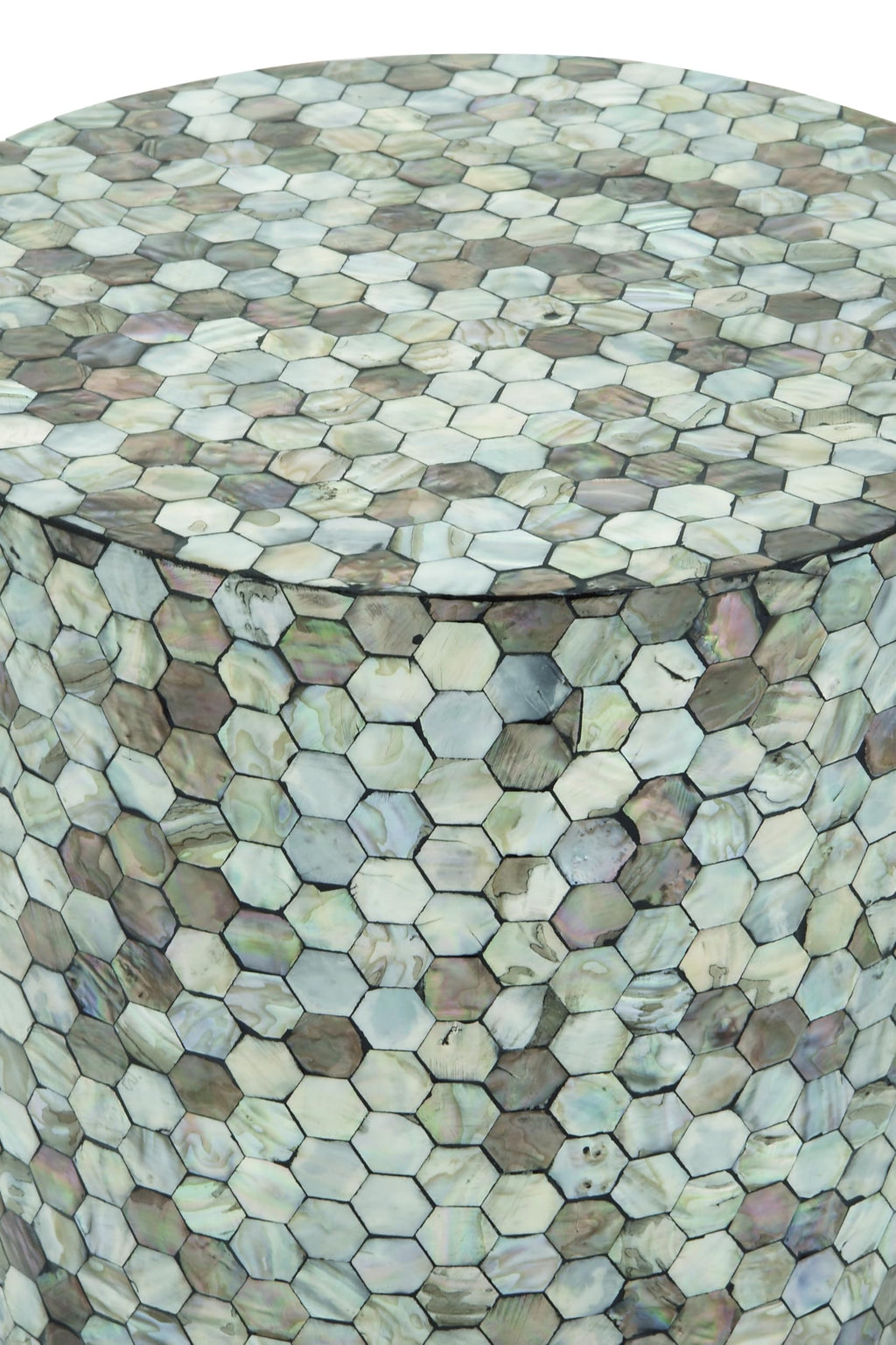 14" x 14" x 20" Multi Colored Mosaic Side Table W6433