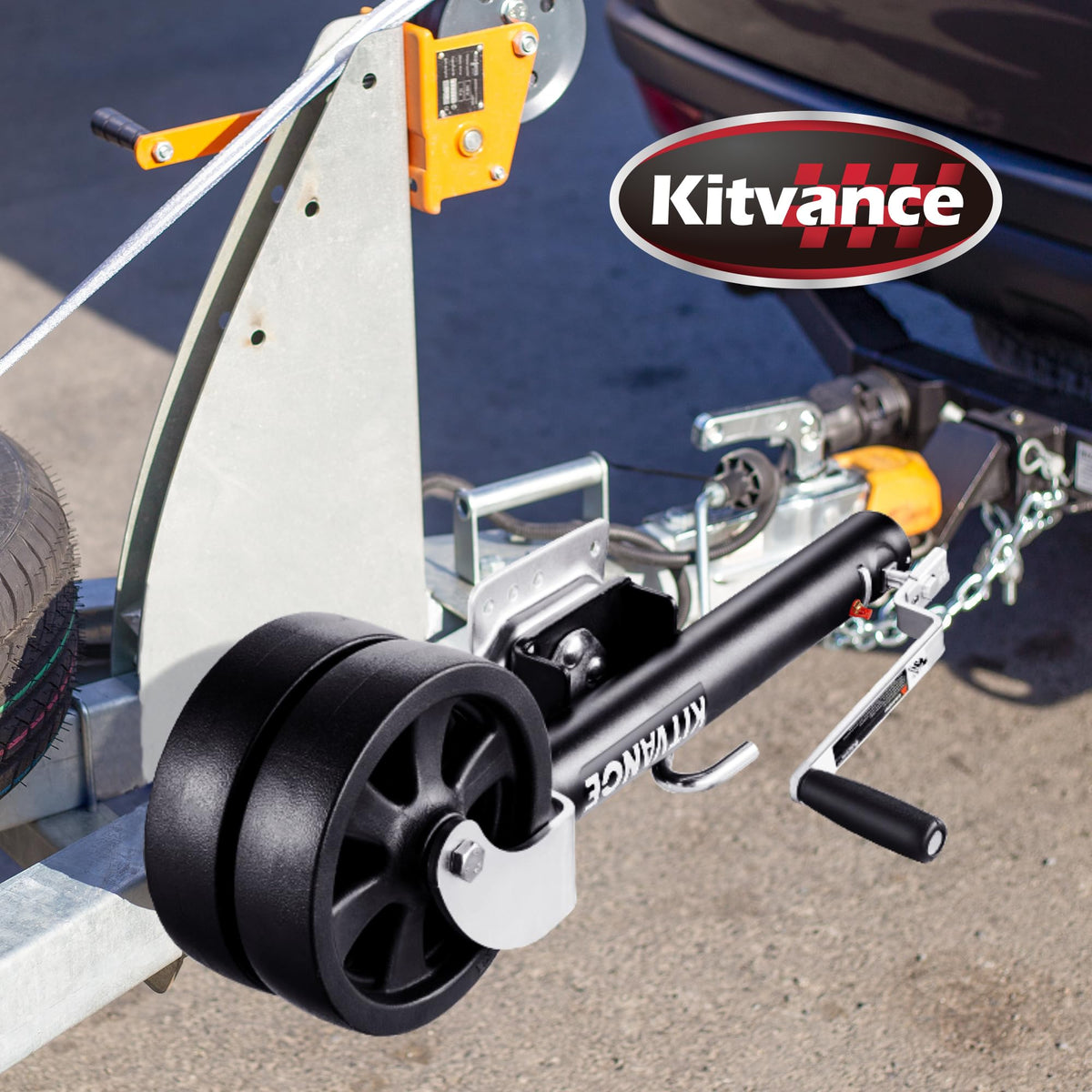 2000 lbs Boat Trailer Jack with 8" Dual Wheels C892