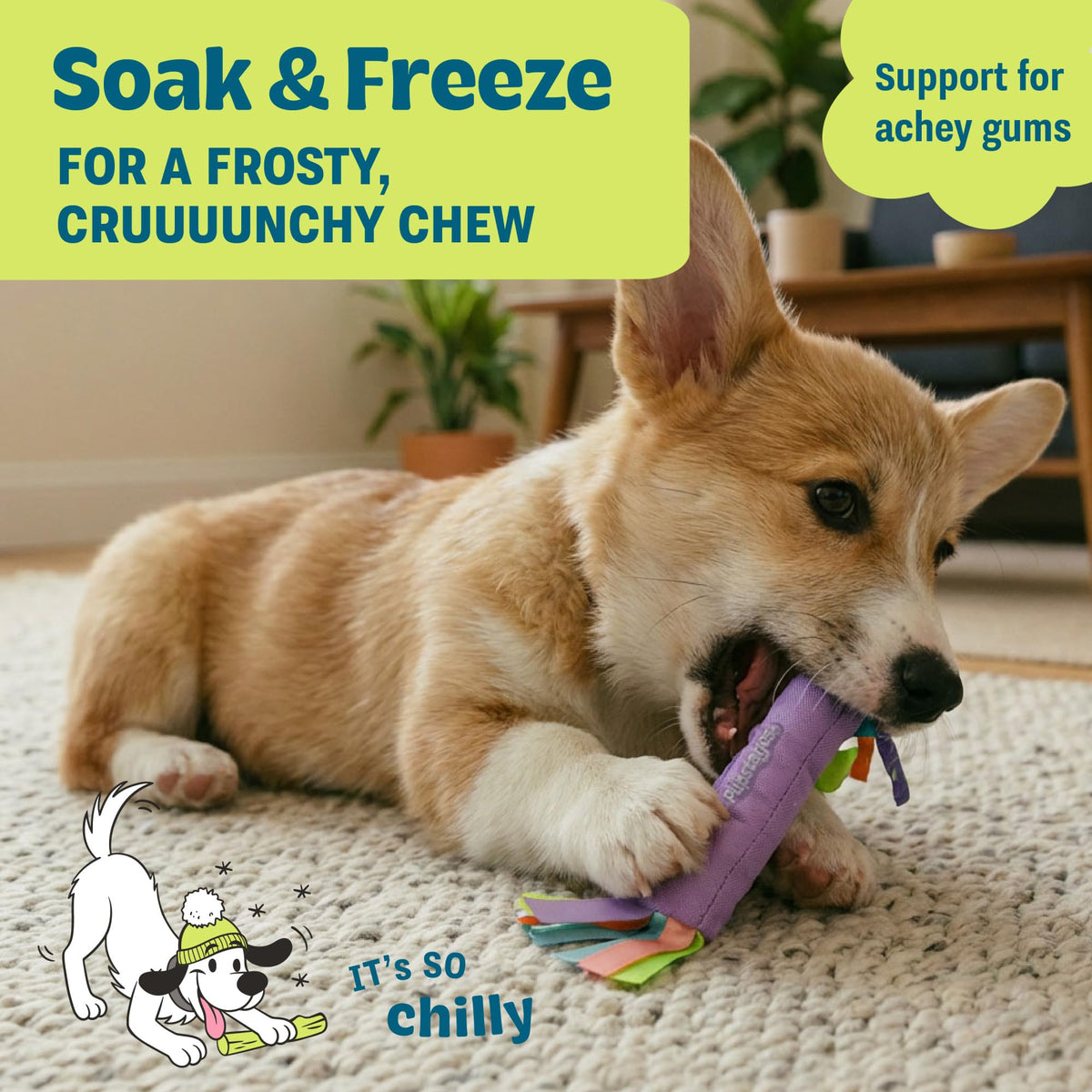 Cool Teething Stick Dental Dog Chew Toy N9226