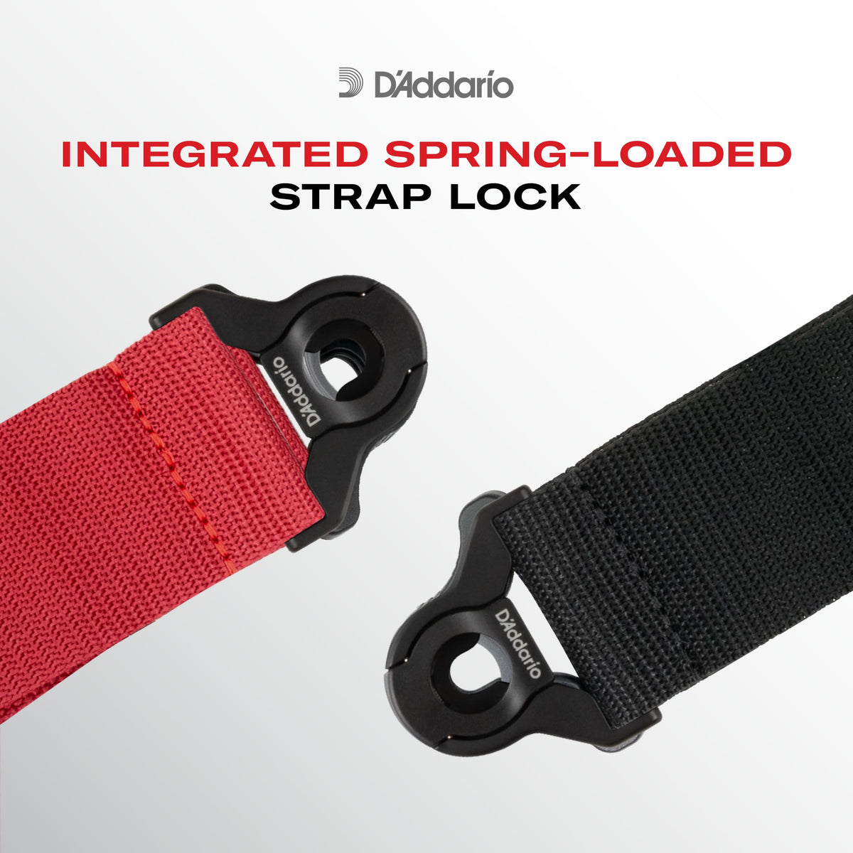 Black Leather Guitar Strap J679