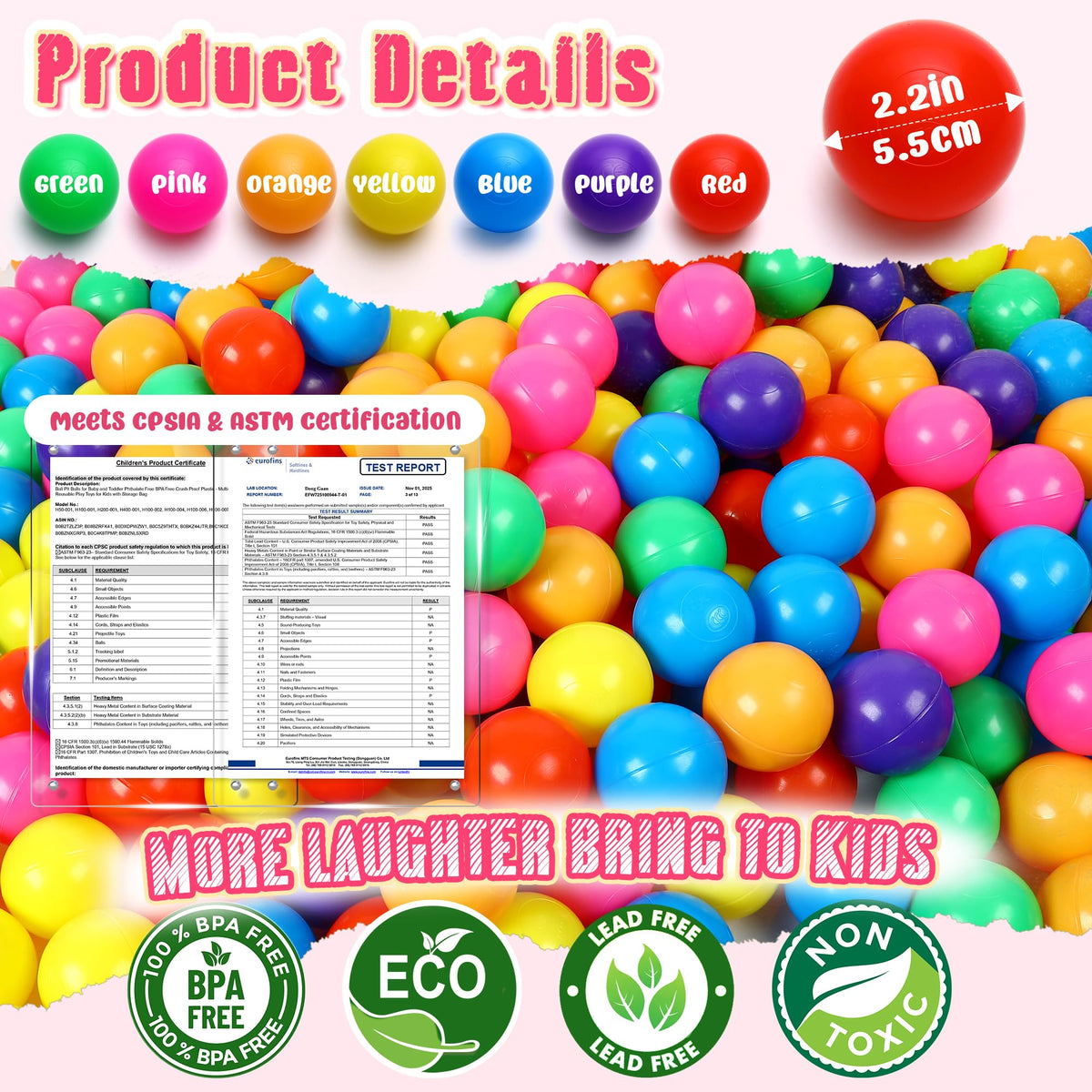 Plastic Ball Pit Balls X991