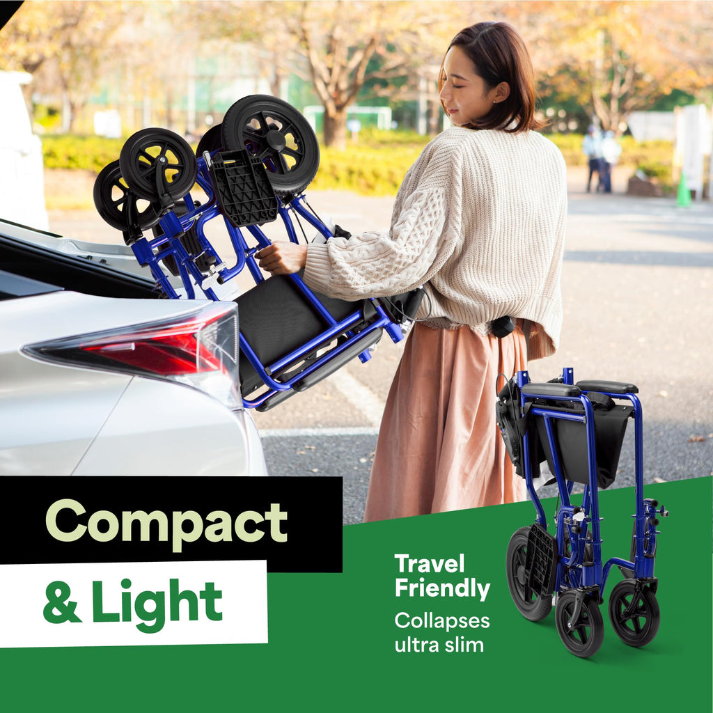 Lightweight Folding Wheelchair with Hand Brakes G410