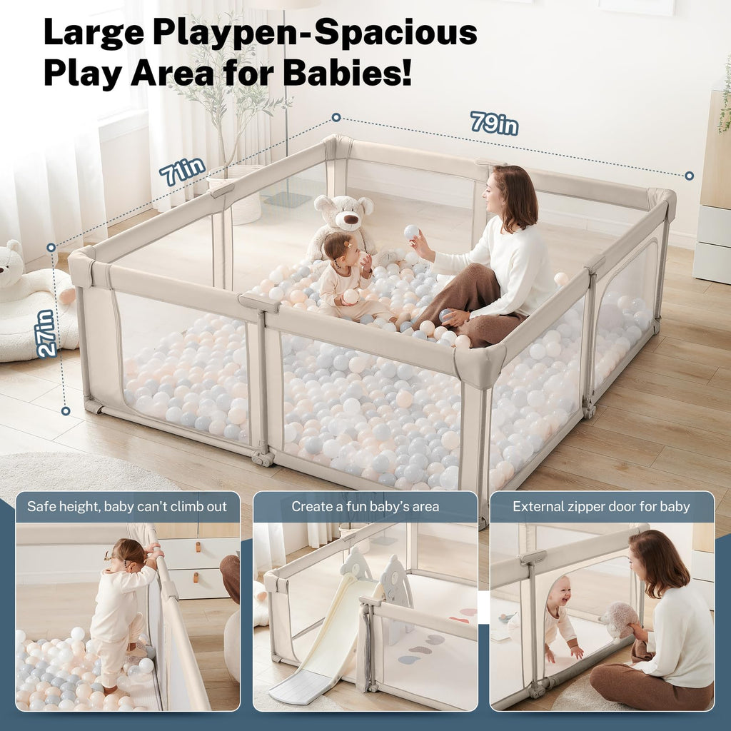 Portable Foldable Playpen with Carry Bag K2782