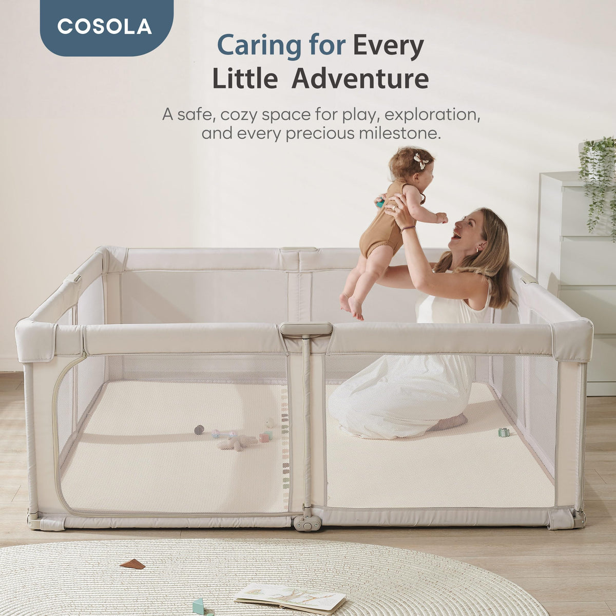 Portable Foldable Playpen with Carry Bag K2782