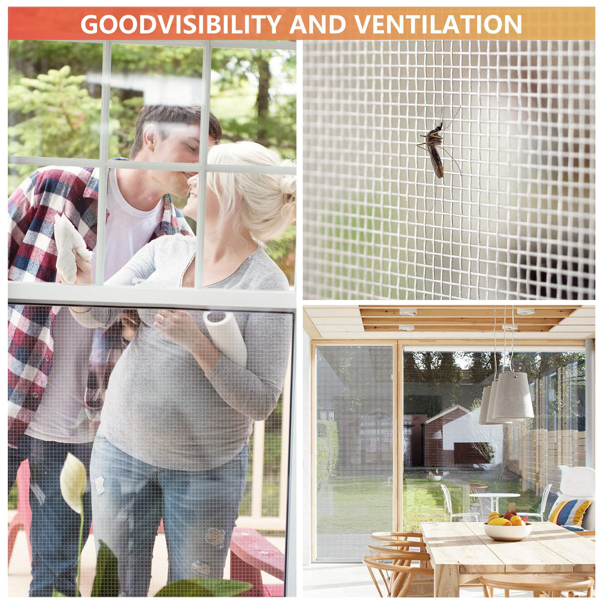 Aluminum Window Screen Mesh Roll 48 in x 100 ft 18x16 Mesh T824